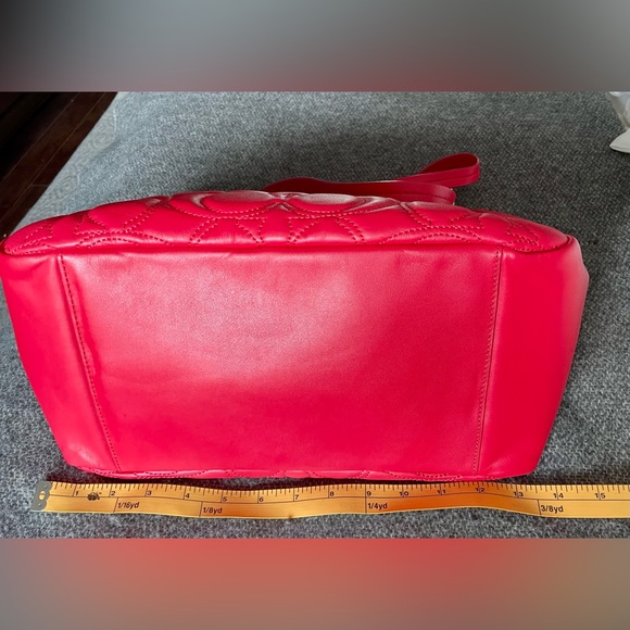 Coach Quilted Signature Pink Ruby Napa Leather - Picture 13 of 14